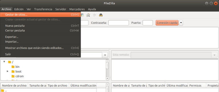 ubuntu filezilla scp protocol
